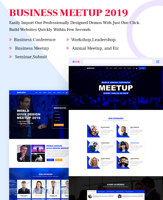event, Conference, festival & meetup theme