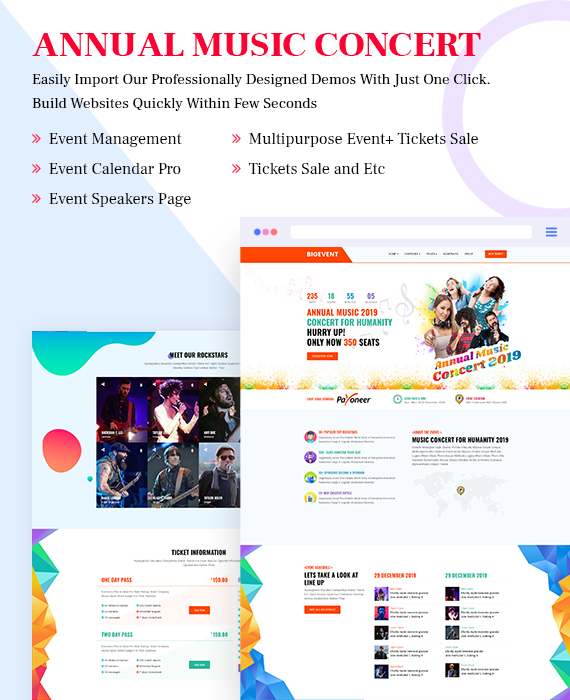 event, Conference, festival & meetup theme